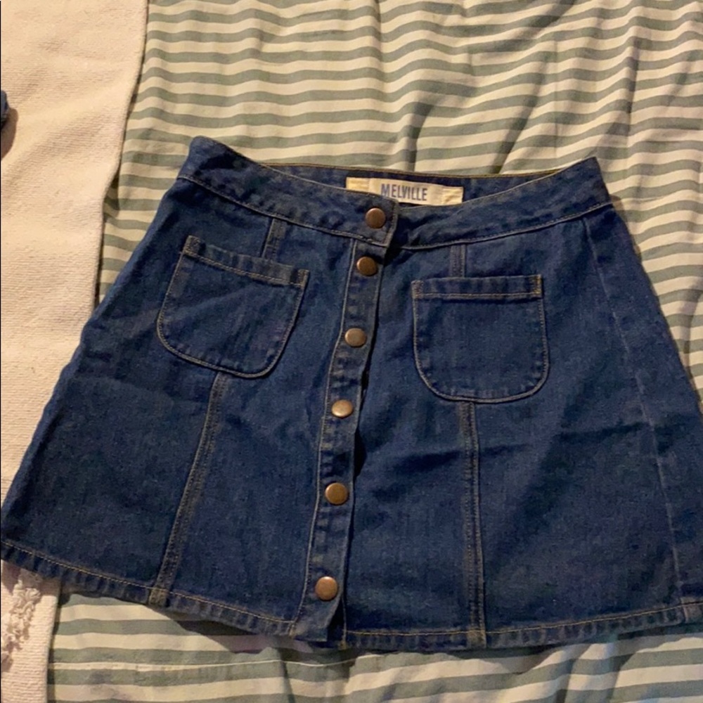 Brandy Melville Jean Skirt